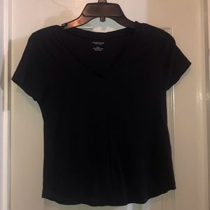 Plain Black V-Neck